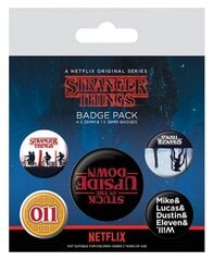 Badges 5-Pack - Stranger Things (Upside Down), 1x38мм x 4x25мм цена и информация | Атрибутика для игроков | pigu.lt