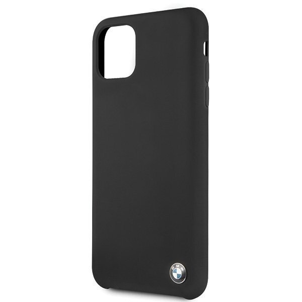 Telefono dėklas BMW BMHCN65SILBK iPhone 11 Pro Max black Silicone kaina ir informacija | Telefono dėklai | pigu.lt