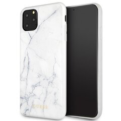 Чехол для телефона Guess GUHCN65HYMAWH Apple iPhone 11 Pro Max white Marble цена и информация | Чехлы для телефонов | pigu.lt