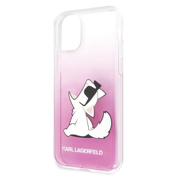 Telefono dėklas Karl Lagerfeld KLHCN58CFNRCPI iPhone 11 Pro hardcase pink Choupette Fun kaina ir informacija | Telefono dėklai | pigu.lt