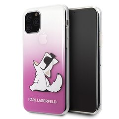 Telefono dėklas Karl Lagerfeld KLHCN58CFNRCPI iPhone 11 Pro hardcase pink Choupette Fun kaina ir informacija | Telefono dėklai | pigu.lt