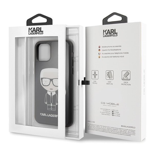 Telefono dėklas Karl Lagerfeld KLHCN58DLFKBK iPhone 11 Pro black цена и информация | Telefono dėklai | pigu.lt