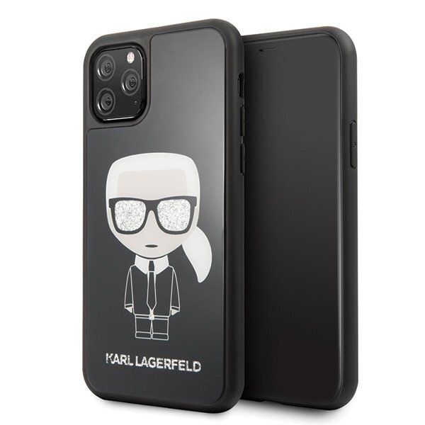 Telefono dėklas Karl Lagerfeld KLHCN58DLFKBK iPhone 11 Pro black kaina ir informacija | Telefono dėklai | pigu.lt