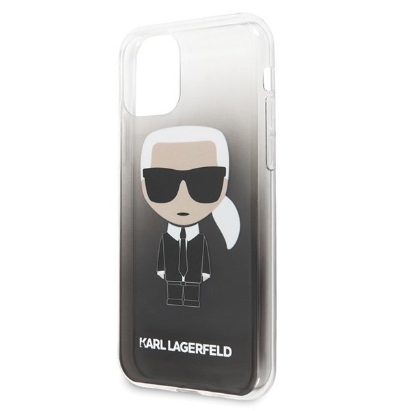 Karl Lagerfeld KLHCN58TRDFKBK iPhone 11 Pro Black Gradient Ikonik Karl цена и информация | Telefono dėklai | pigu.lt