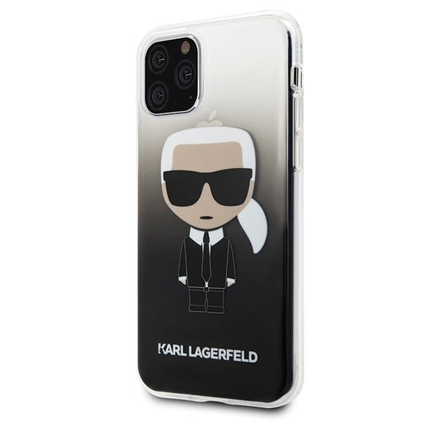 Karl Lagerfeld KLHCN58TRDFKBK iPhone 11 Pro Black Gradient Ikonik Karl цена и информация | Telefono dėklai | pigu.lt