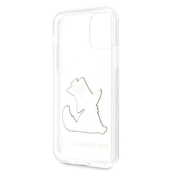 Telefono dėklas Karl Lagerfeld KLHCN61CFNRC iPhone 11 hardcase transparent Choupette Fun kaina ir informacija | Telefono dėklai | pigu.lt