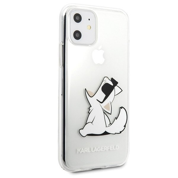 Telefono dėklas Karl Lagerfeld KLHCN61CFNRC iPhone 11 hardcase transparent Choupette Fun цена и информация | Telefono dėklai | pigu.lt