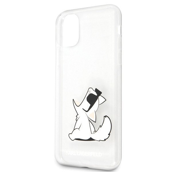 Telefono dėklas Karl Lagerfeld KLHCN65CFNRC iPhone 11 Pro Max hardcase transparent Choupette Fun kaina ir informacija | Telefono dėklai | pigu.lt