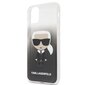 Telefono dėklas Karl Lagerfeld KLHCN65TRDFKBK iPhone 11 Pro Max black Gradient Ikonik Karl kaina ir informacija | Telefono dėklai | pigu.lt