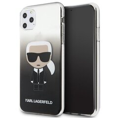 Чехол для телефона Karl Lagerfeld KLHCN65TRDFKBK iPhone 11 Pro Max black Gradient Ikonik Karl цена и информация | Чехлы для телефонов | pigu.lt