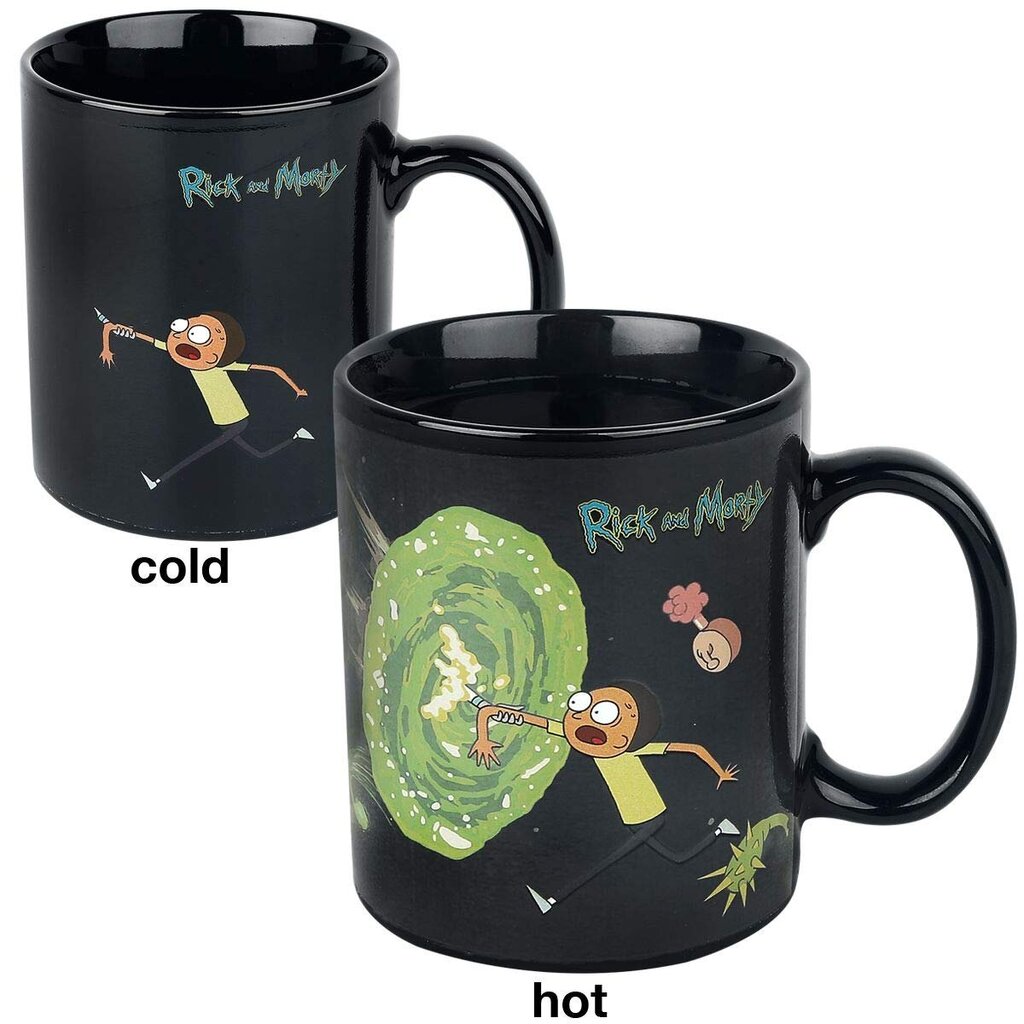 Rick and Morty Portals Heat Change Mug kaina ir informacija | Žaidėjų atributika | pigu.lt