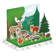 Головоломка Лесные и сельскохозяйственные животные Quercetti, 0621, 81 ч. цена и информация | Развивающие игрушки | pigu.lt