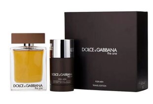 Rinkinys Dolce & Gabbana The One vyrams: EDT, 100 ml + dezodorantas, 70 g kaina ir informacija | Kvepalai vyrams | pigu.lt