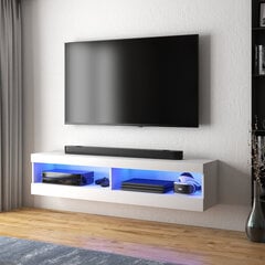 ТВ столик Selsey Viansola LED 100 см, белый цена и информация | Тумбы под телевизор | pigu.lt