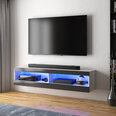 TV staliukas Selsey Viansola LED 100 cm, baltas/juodas