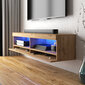 TV staliukas Selsey Viansola LED 100 cm, rudas kaina ir informacija | TV staliukai | pigu.lt