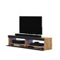 TV staliukas Selsey Viansola LED 100 cm, rudas/juodas kaina ir informacija | TV staliukai | pigu.lt