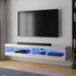 TV staliukas Selsey Viansola LED 140 cm, baltas kaina ir informacija | TV staliukai | pigu.lt
