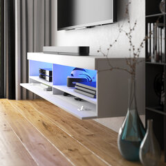 ТВ столик Selsey Viansola LED 140 см, белый цена и информация |  Тумбы под телевизор | pigu.lt