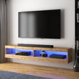 TV staliukas Selsey Viansola LED 140 cm, rudas
