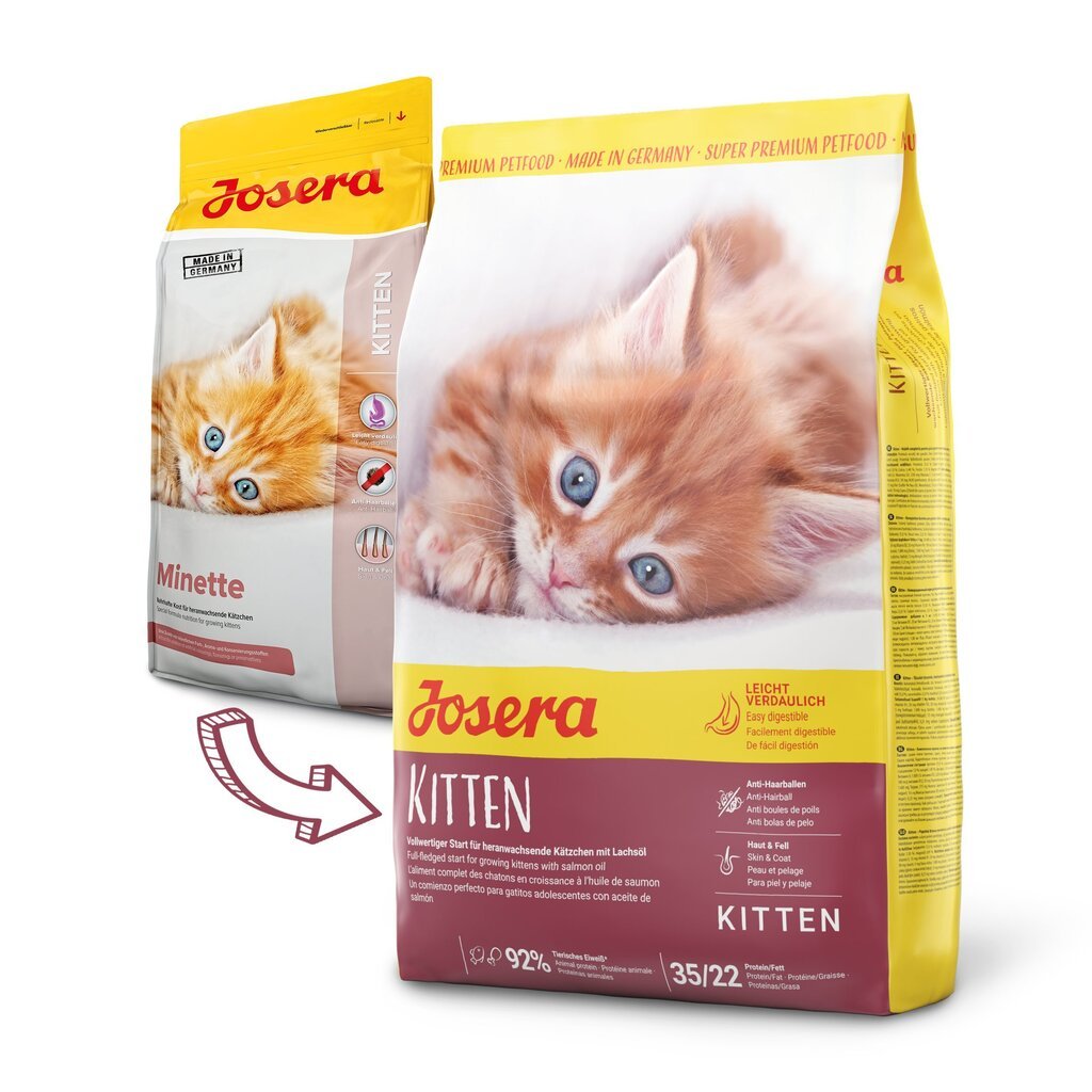 Josera augantiems kačiukams Kitten, 2 kg kaina ir informacija | Sausas maistas katėms | pigu.lt