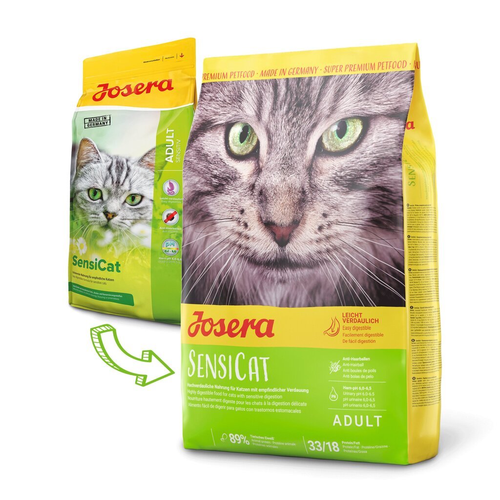 Josera SensiCat для кошек с чувствительной пищеварительной системой, 10 кг  цена | pigu.lt