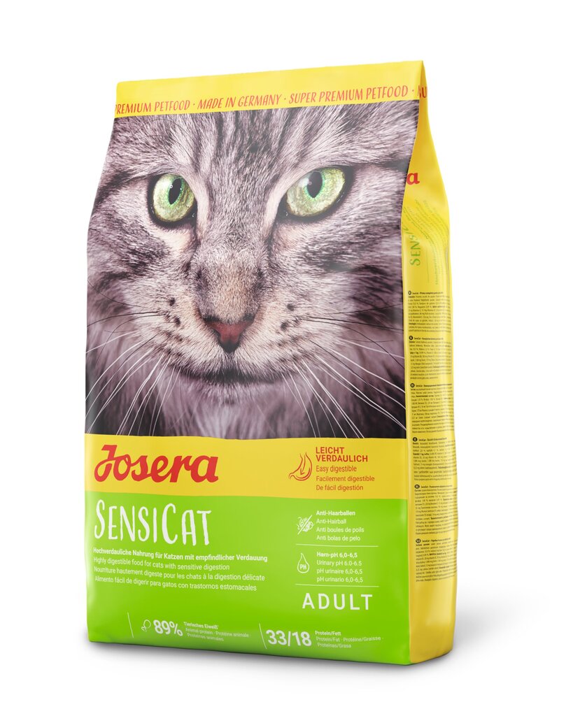 Josera jautrią virškinimo sistemą turinčioms katėms SensiCat, 2 kg цена и информация | Sausas maistas katėms | pigu.lt