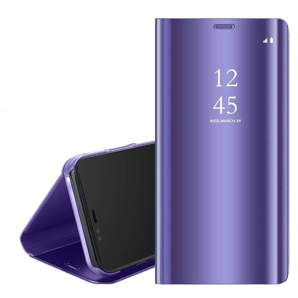 Mocco Clear View, Atverčiamas dėklas Samsung N970 Galaxy Note 10 telefonui, Violetinė kaina ir informacija | Telefono dėklai | pigu.lt