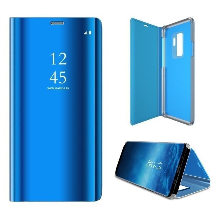 Mocco Clear View, Atverčiamas dėklas Samsung N970 Galaxy Note 10 telefonui, Mėlyna kaina ir informacija | Telefono dėklai | pigu.lt