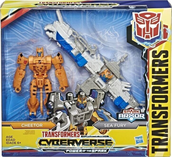 Transformeris Transformers Cyberverse Spark Armor, 25 cm kaina ir informacija | Žaislai berniukams | pigu.lt