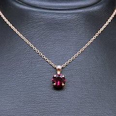 Kaklo papuošalas moterims DiamondSky Juno Ruby su Swarovski kristalais kaina ir informacija | Kaklo papuošalai | pigu.lt
