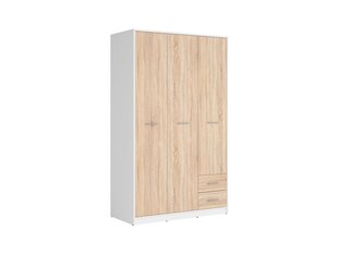 Шкаф BRW Nepo Plus SZF3D2S, белый/цвета дуба цена и информация | Шкафы | pigu.lt