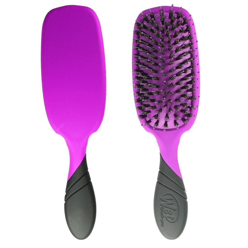 Plaukų šepetys su šerno šeriais WETBRUSH PRO SHINE ENHANCER, violetinis kaina ir informacija | Šepečiai, šukos, žirklės | pigu.lt