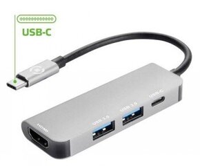 CELLY HUB TYPEC TO USB USBC HDMI цена и информация | Адаптеры, USB-разветвители | pigu.lt