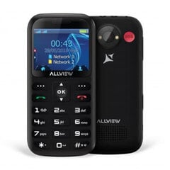 Allview D2 Senior, 32 MB, Dual SIM, Black цена и информация | Мобильные телефоны | pigu.lt