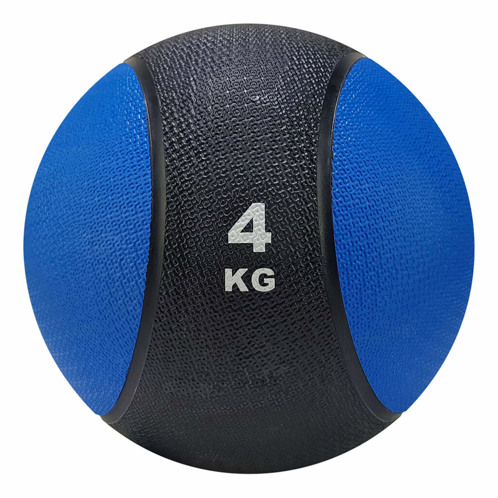 Svorinis kamuolys Tunturi 4 kg, mėlynas/juodas kaina ir informacija | Svoriniai kamuoliai | pigu.lt