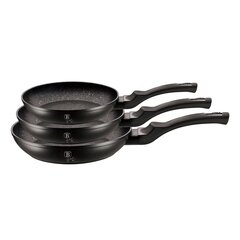 Berlingerhaus Black Silver набор сковородок, 3 шт. цена и информация | Cковородки | pigu.lt