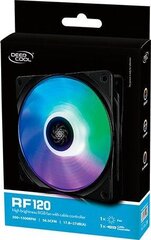 Вентилятор Deepcool DP-FRGB-RF120-1C цена и информация | Компьютерные вентиляторы | pigu.lt