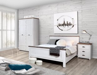 Кровать Forte Genoa 160 x 200 см, белая цена и информация | Кровати | pigu.lt