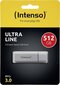 Intenso 3.0 512GB Ultra Line 3531493, Pilka цена и информация | USB laikmenos | pigu.lt