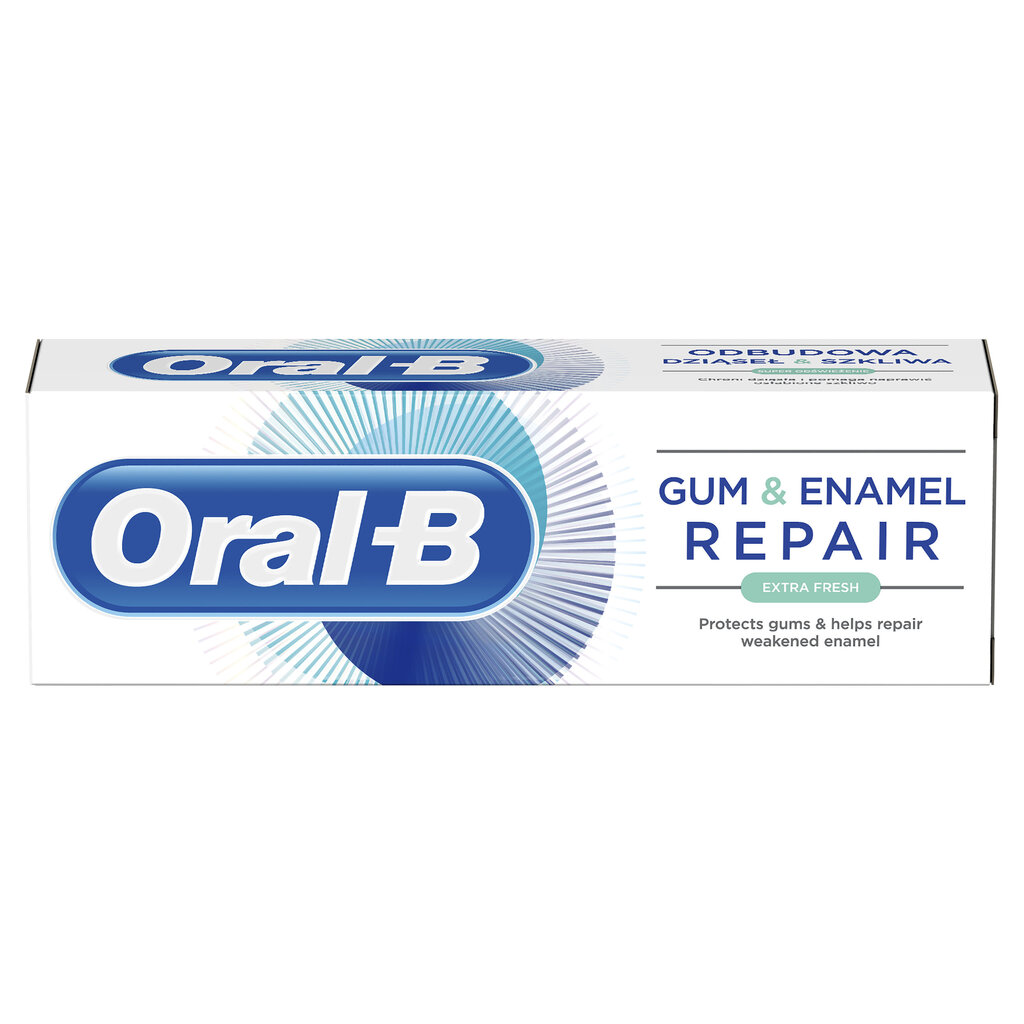 Dantų pasta ORAL B Gum & Enamel Extra Fresh, 75ml kaina ir informacija | Dantų šepetėliai, pastos | pigu.lt