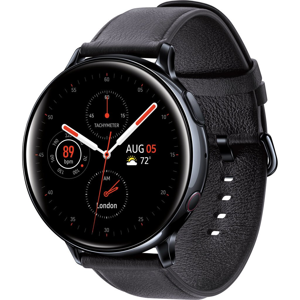 Samsung Galaxy Watch Active 2 BT, 40mm, Stainless Black kaina ir informacija | Išmanieji laikrodžiai (smartwatch) | pigu.lt