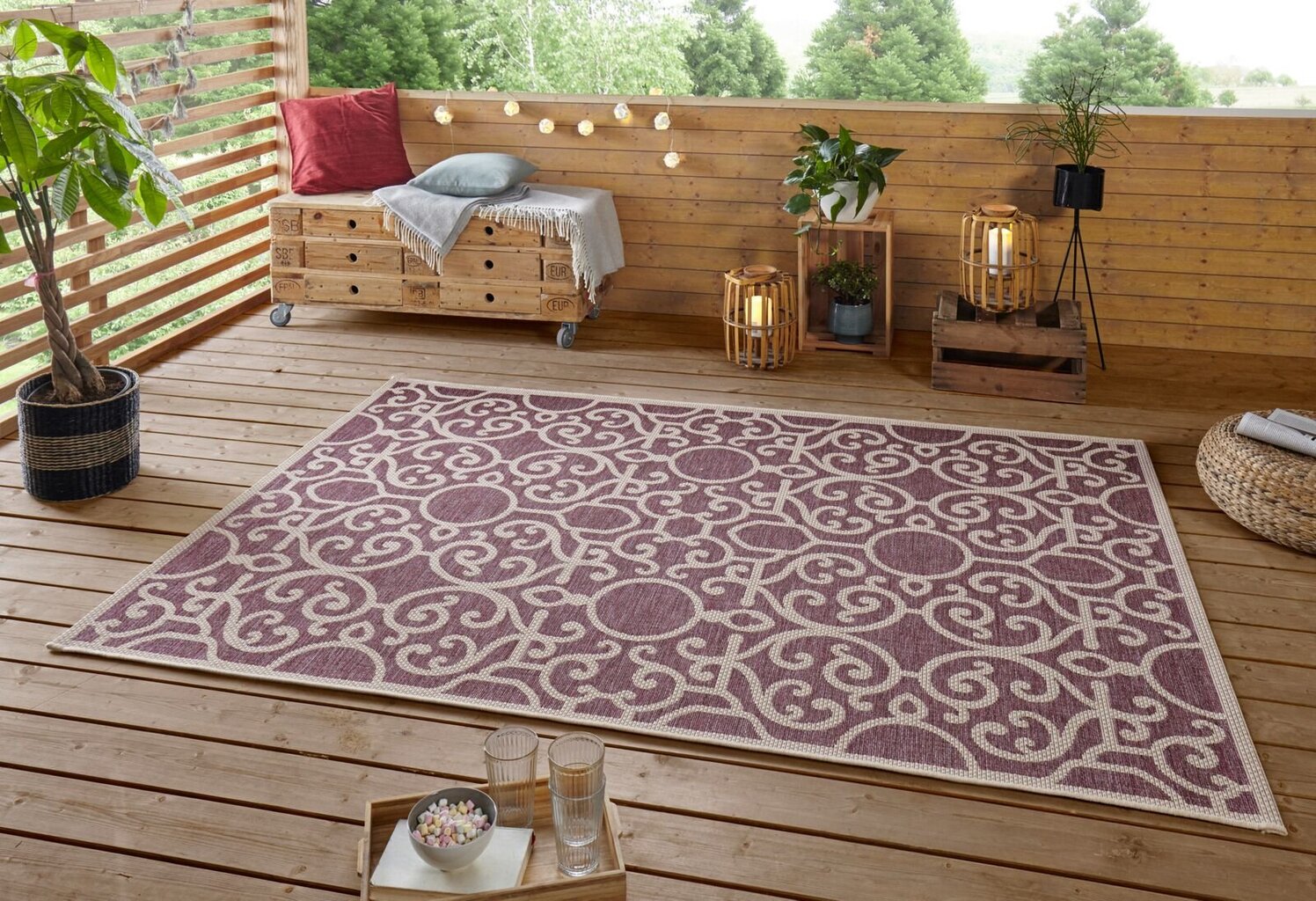 Northrugs lauko kilimas Jaffa Nebo 140x200 cm kaina ir informacija | Kilimai | pigu.lt