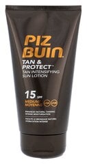 Защитный лосьон дот солнца Piz Buin Tan And Protect Tan Intensifying SPF15 150 мл цена и информация | Кремы от загара | pigu.lt