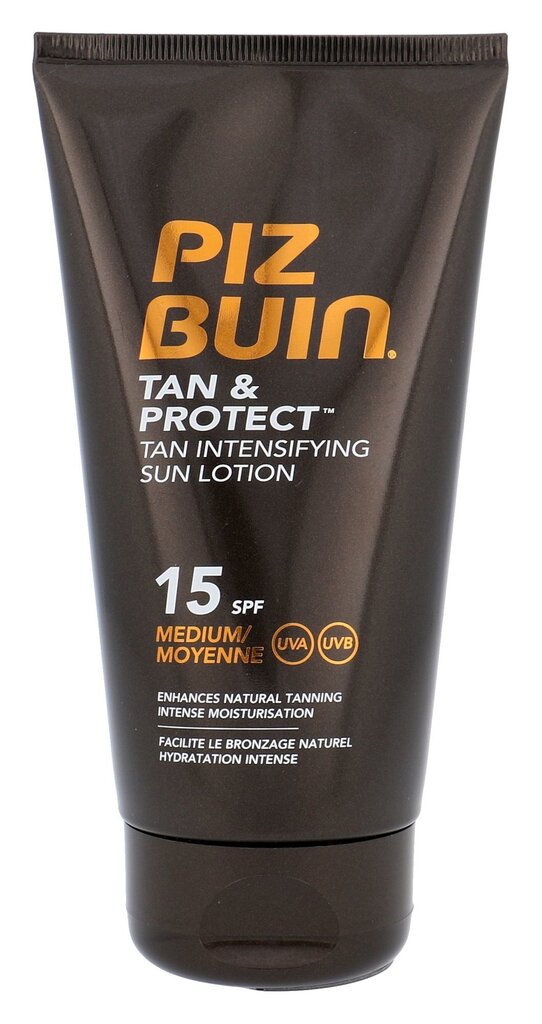 Apsauginis losjonas nuo saulės Piz Buin Tan And Protect Tan Intensifying SPF15 150 ml kaina ir informacija | Kremai nuo saulės | pigu.lt