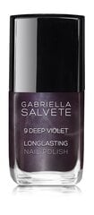 Nagų lakas Gabriella Salvete Longlasting Enamel 11 ml, 9 Deep Violet kaina ir informacija | Nagų lakai, stiprintojai | pigu.lt