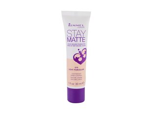 Makiažo pagrindas Stay Matte RIMMEL London 010 Light porcelain, 30 ml цена и информация | Пудры, базы под макияж | pigu.lt