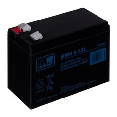 MPL MW POWER MWH 5-12L Аккумулятор ИБП Свинцово-кислотный аккумулятор VRLA AGM Необслуживаемый 12 В 6 Ач Черный цена и информация | Akumuliatoriai | pigu.lt