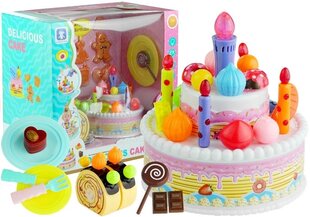 Žaislinis gimtadienio tortas su aksesuarais "Happy Birthday" kaina ir informacija | Žaislai mergaitėms | pigu.lt