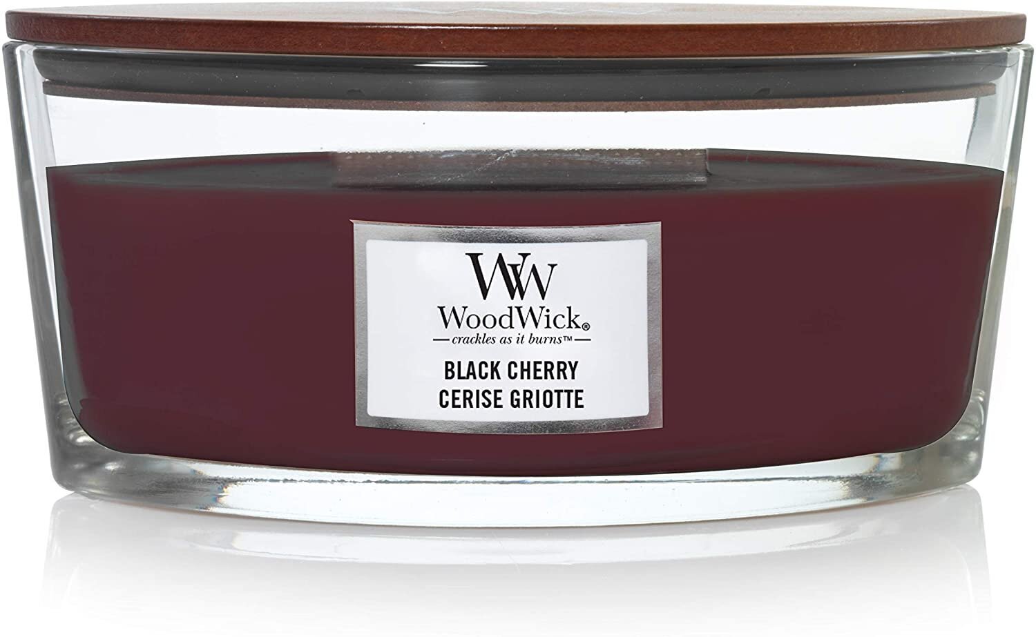 WoodWick kvapioji žvakė Black Cherry, 453,6 g kaina ir informacija | Žvakės, Žvakidės | pigu.lt